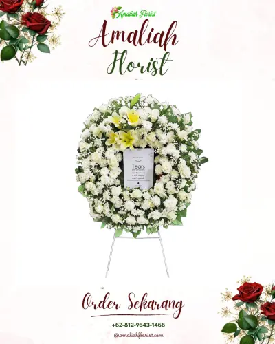 Krans Bunga Duka Cita di Sukamenanti